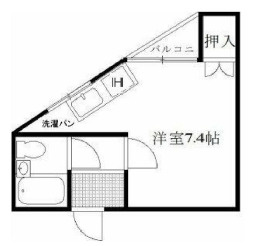 神戸市東灘区御影本町２丁目の賃貸マンションの間取り