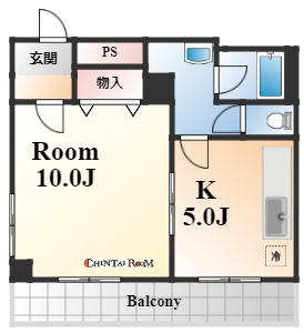 神戸市東灘区御影本町３丁目の賃貸マンションの間取り