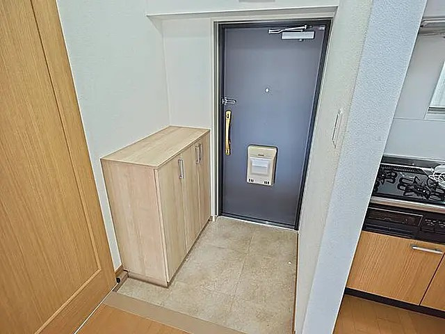 田中マンションの玄関