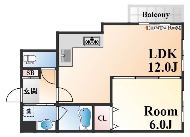 神戸市中央区坂口通３丁目の賃貸マンションの間取り