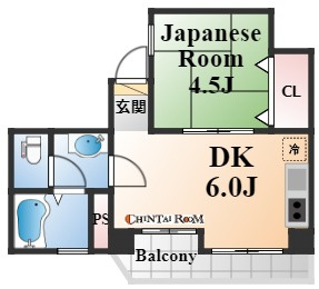 神戸市中央区山本通３丁目の賃貸マンションの間取り