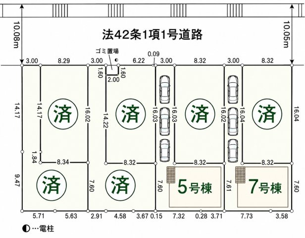 川越市諏訪町第2 5号棟の区画図