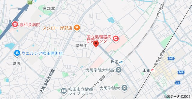 ビエラコート岸部中の地図