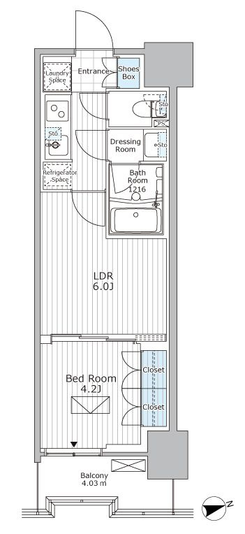 パークアクシス市川の間取り