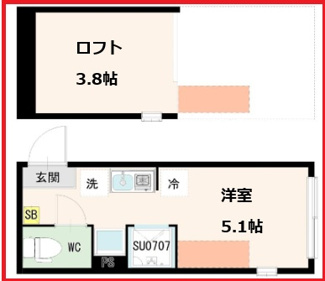 【間取り】 | ハーモニーテラス北千住F