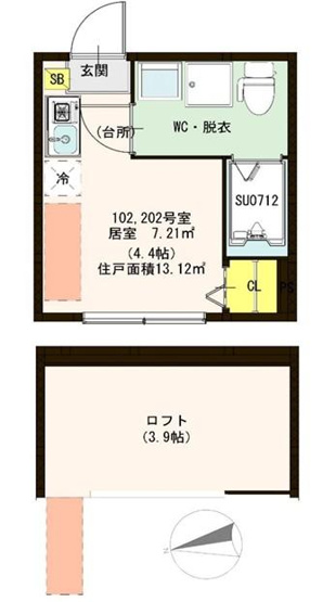 【間取り】 | ハーモニーテラス三園Ⅱ