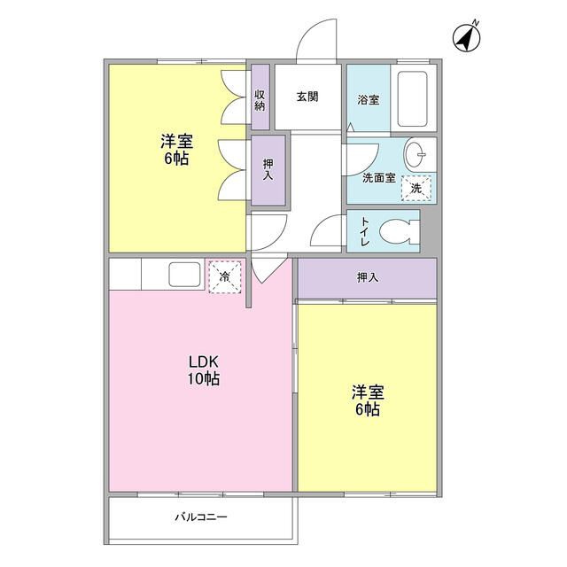 武蔵関マンション５号棟の間取り