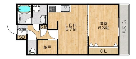 【間取り】 | ロゼオ八尾