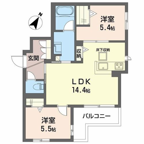 シャーメゾンクレリアの間取り