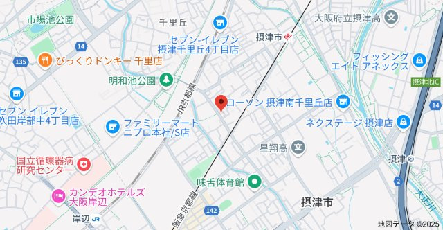 シャルムメゾン摂津の地図