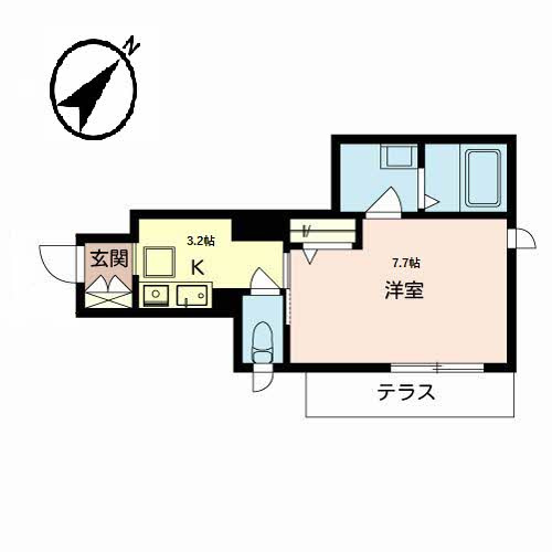 シャルムメゾン摂津の間取り