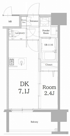 【間取り】 | 新品家具付きマンション築港本町20(KaGood福岡) | ※間取りと異なる場合は現状を優先します。