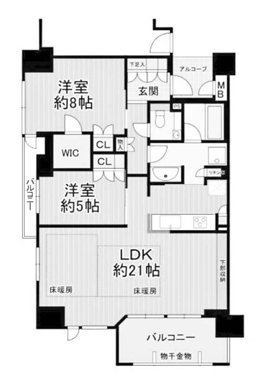 【間取り】 | ジ・アーバネックス京都河原町プレイズ