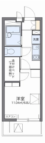 レオパレス岸町の間取り