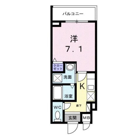 ライズ脇田町　Ｂ館の間取り
