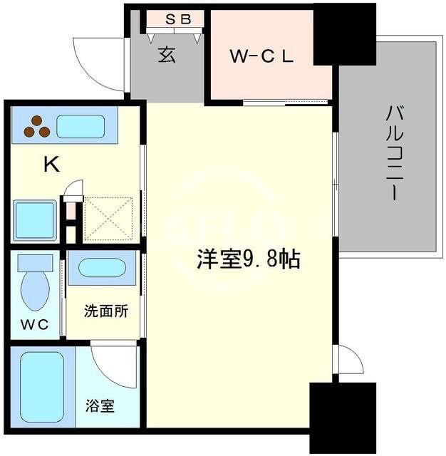 コンフォリア北浜の間取り|コンフォリア北浜　間取り