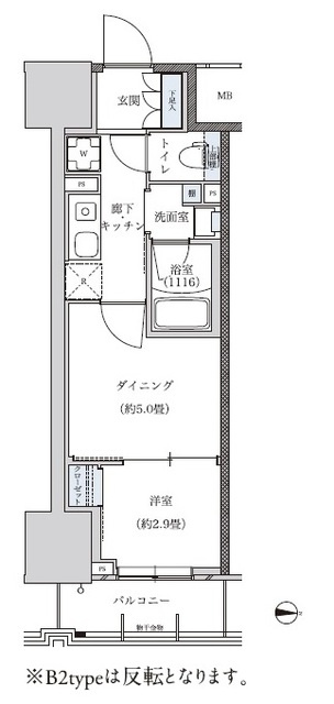 パークアクシス新栄の間取り