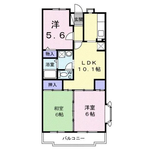 第３パールメゾン増田の間取り