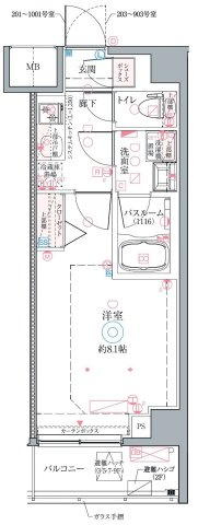 クレヴィスタ綾瀬Ⅲの間取り