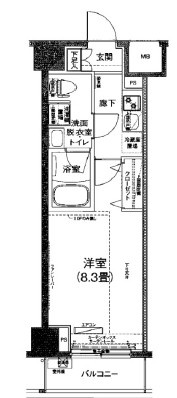 ルフレ赤羽サウスの間取り|間取りです。