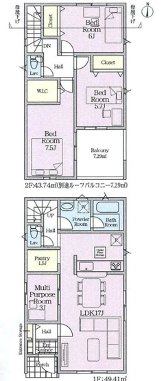 【間取り】 | 3LDKは、リビングダイニングキッチンと3つの居室がある間取り。ファミリー層に非常に人気の高い間取りで、広々としたリビングで家族団らんを楽しみ、個室でプライベートな時間も確保できるのが大きな魅力です。