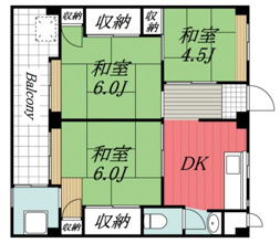【間取り】 | ビレッジハウス愛生　1号棟