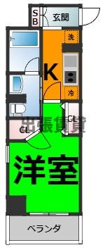 仲介手数料0円！！フレールコート東別院の間取り