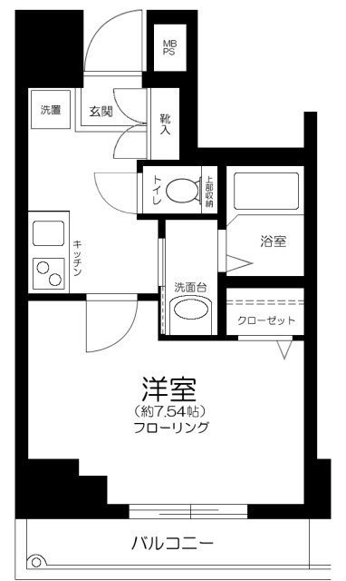 ライジングプレイス両国二番館の間取り