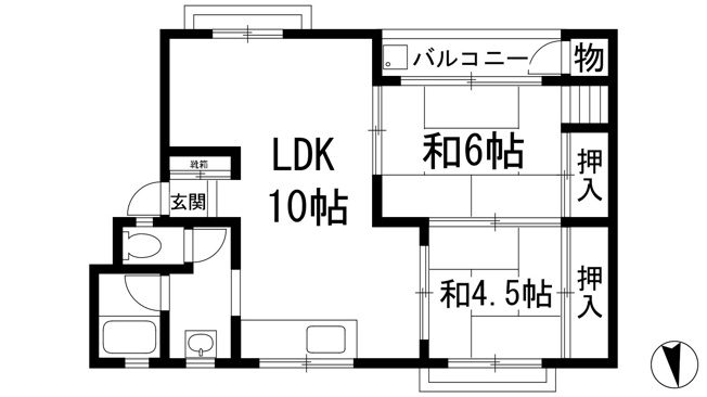 【間取り】 | 旭丘コーポ