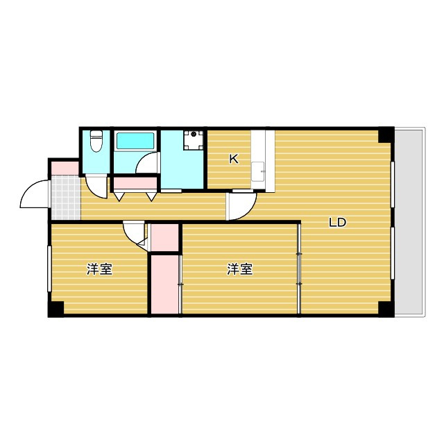 パシフィックマンションⅢの間取り