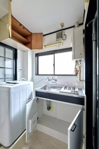 AP189 OLA COURT 西田辺(オラコート西田辺) 504のキッチン|





