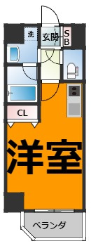 仲介手数料0円！！レジデンシア大須の間取り