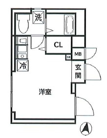 CREAL王子Southの間取り