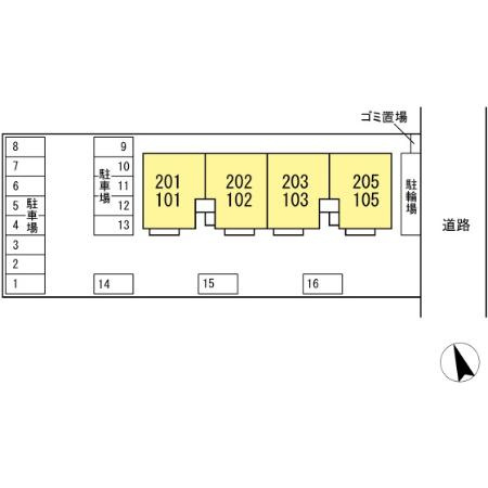 神栖町モンプチの区画図|配置図