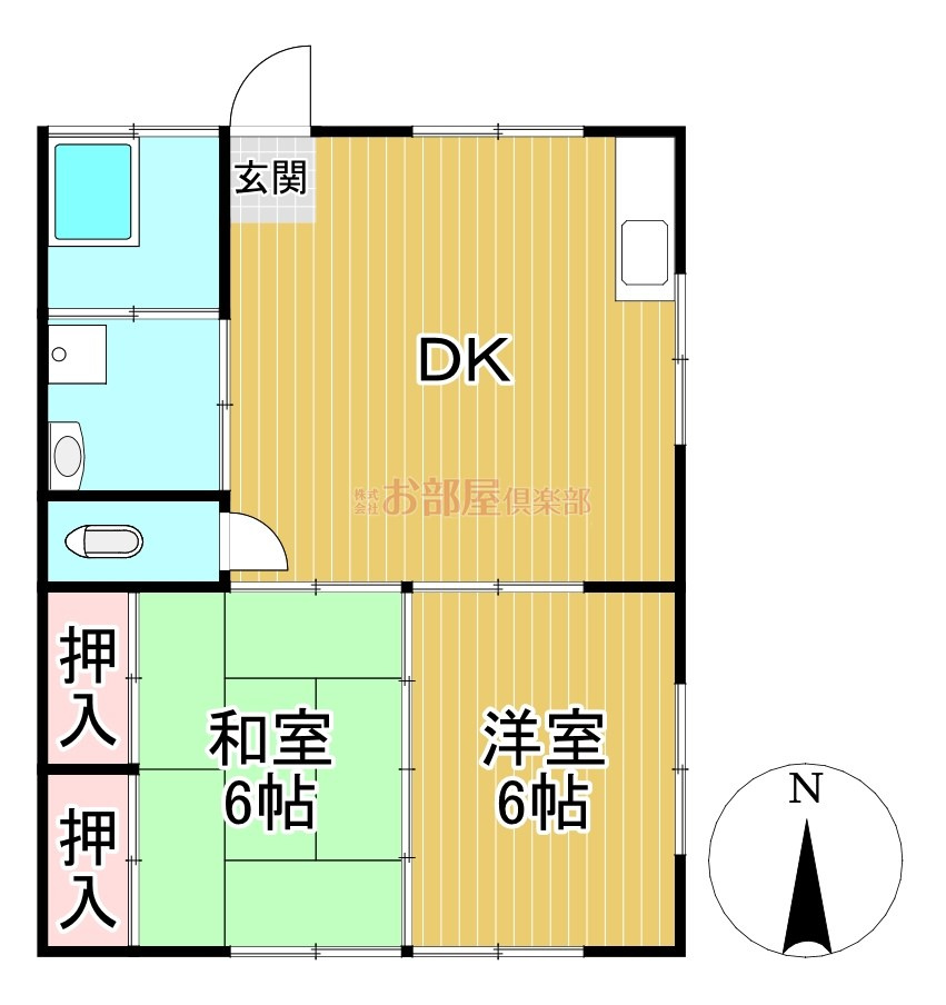 辻コーポの間取り