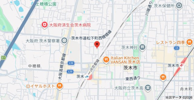 【地図】 | 茨木市春日１丁目貸家