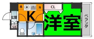 仲介手数料0円！！フィール大須の間取り