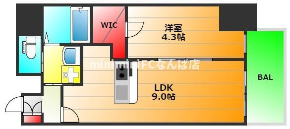 ワールドアイ京町堀の間取り