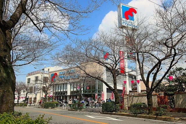 トレジャーメゾン岩田の周辺|万代花園店(スーパー)まで671m