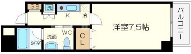 フィオレ立売堀の間取り|フィオレ立売堀　間取り