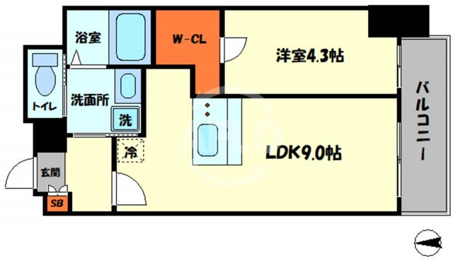 ワールドアイ京町堀の間取り|ワールドアイ京町堀　間取り
