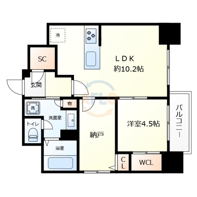 ルフォンプログレ新町の間取り|ルフォンプログレ新町　間取り