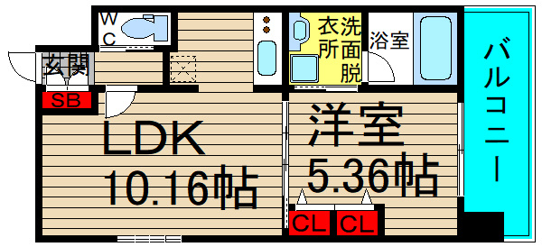 プレジオ南堀江の間取り