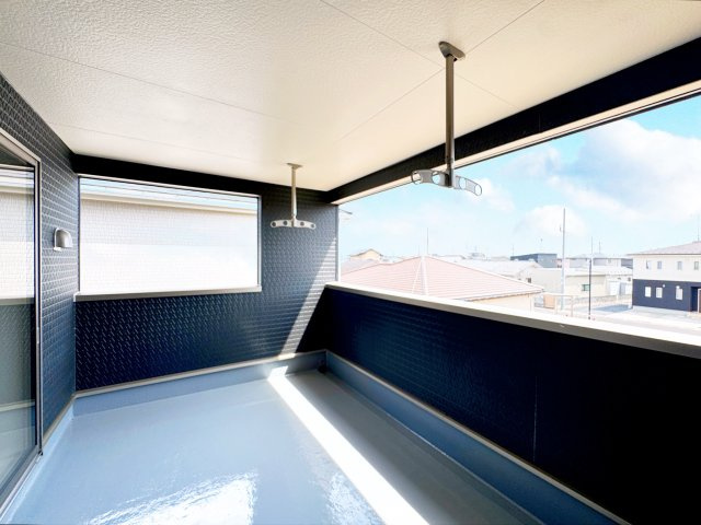 Cradle Garden邑楽町鶉第7　新築住宅 1号棟のバルコニー