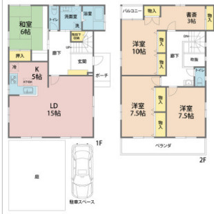 前原西8丁目戸建の間取り