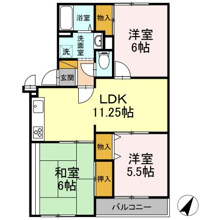 サンモール・オガワの間取り