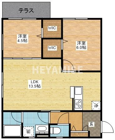 Reflet岩見 弐番館の間取り