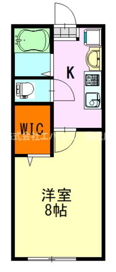 【間取り】 | Ambition本千葉 | 使いやすい１Kです