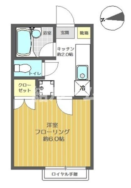 板橋区東新町１丁目のアパートの間取り