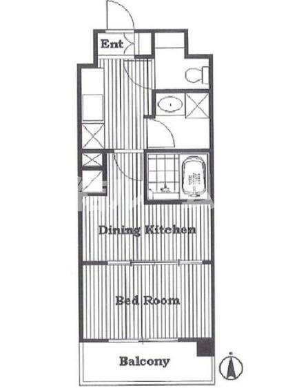 板橋区上板橋１丁目の賃貸マンションの間取り